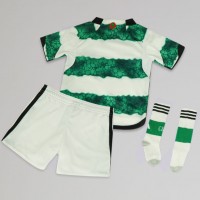 Koszulka piłkarska Celtic Strój Domowy dla dzieci 2023-24 tanio Krótki Rękaw (+ Krótkie spodenki)